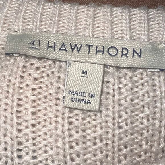 41 Hawthorn Poppi Textured Knit Popcorn Crewneck Sweater Oatmeal Women’s Medium - Picture 2 of 7